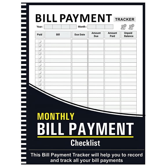 CCOCC 2026 New Bill Tracker Notebook: Monthly Bill Payment Checklist - 8.5" X 11" 100+ Pages,Financial Planner Budget Book to Control Your Money