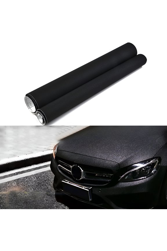 2026 New Black Sandy Glitter Vinyl Car Wrap Film Car Sticker Diy Styling Adhesive Air Release Decal Wrapping for Car,Motorcycle,Boat