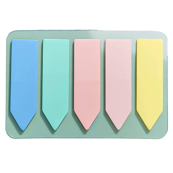 CCOCC 2026 New Book Tabs Easy Peel Notes Transparent Sticky Notes Indexing Tabs Clear Visibility Page Markers for Office School Home Style4