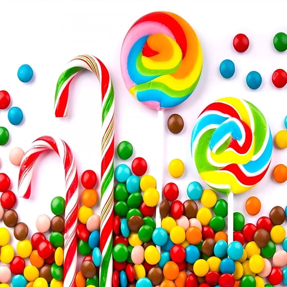 CCOCC 2026 New Candyland Backdrop Dessert Candy Castle Pink 1St Birthday Background Sweet Cartoon Lollipop Cake Table Decorations