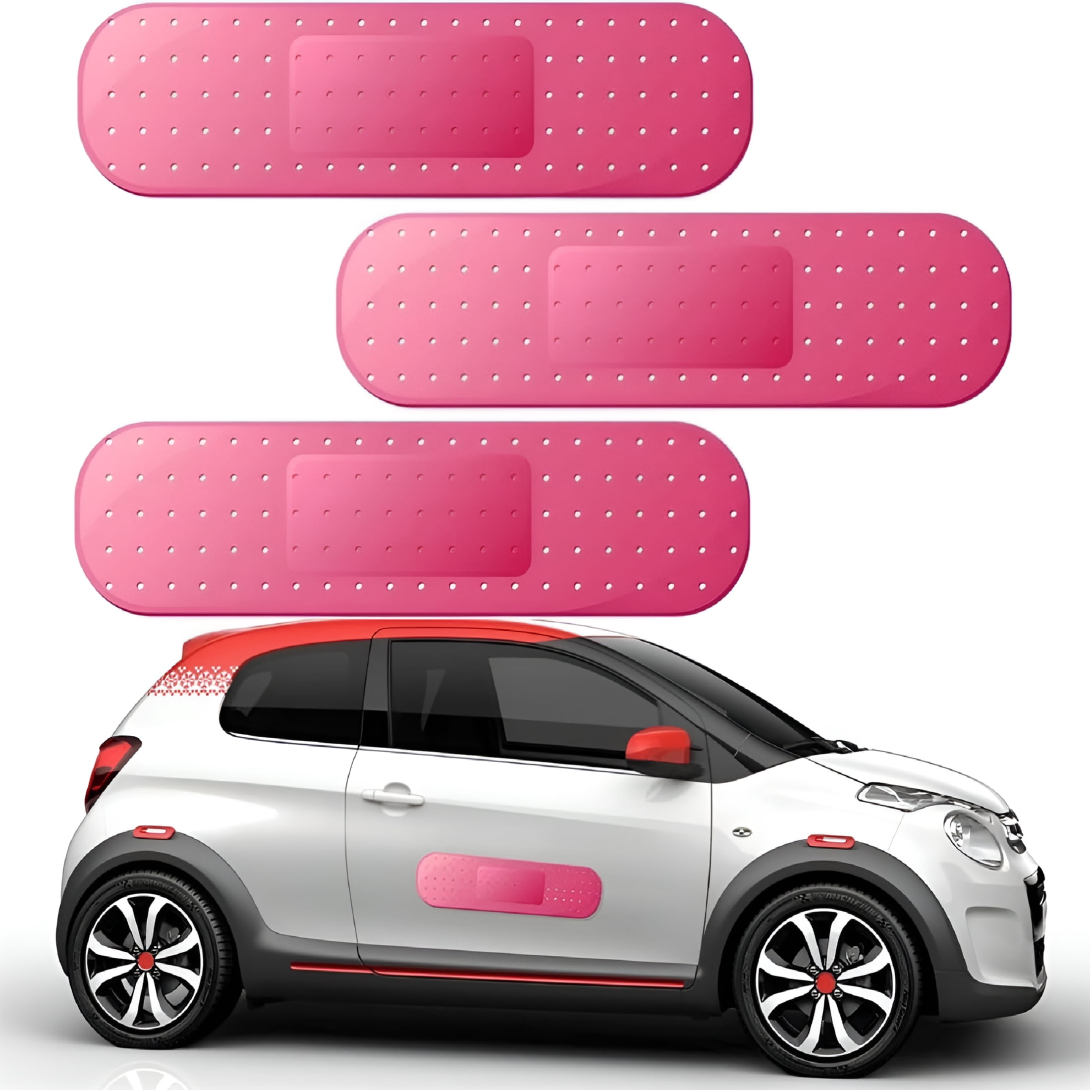 CCOCC 2026 New Car Decal,3 Pcs Band-Aid Shape Large Vinyl Sticker 10 ...
