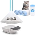 thumbnail image 1 of CCOCC 2026 New Cat Litter Bags with Drawstring,80 Count,26.4"X15.8" Cat Litter Box Liners for Automatic Cat Litter Boxes,9-11 Gallon Waste Bags,Heavy Duty Cat Poop Bags with Drawstring, 1 of 6