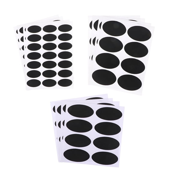 CCOCC 2026 New Chalkboard Labels Waterproof Reusable Bottle Labels Stickers Jar Labels for Jars Glass Cups Kitchen Containers Black