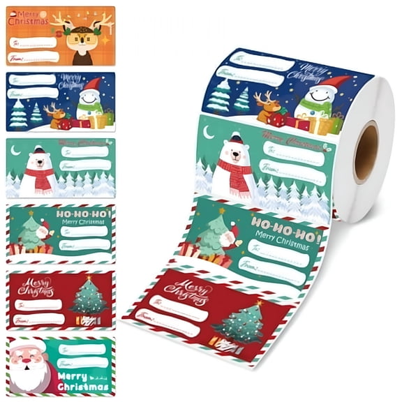 CCOCC 2026 New Christmas Gift Tags 500 Pcs-Gift Tags for Christmas Presents | Christmas Gifts for Women Men Mom-Christmas Wrapping Paper-Christmas Decorations,2.95 X 1.6 Inch