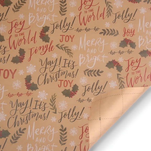 CCOCC 2026 New Christmas Wrapping Paper Roll,Vintage Brown Kraft Snowflake Gift Wrap,Holiday Winter Birthday Party Paper for Girls Boys Women Men,Mini Roll White Snowflake Design for Festive Gifts
