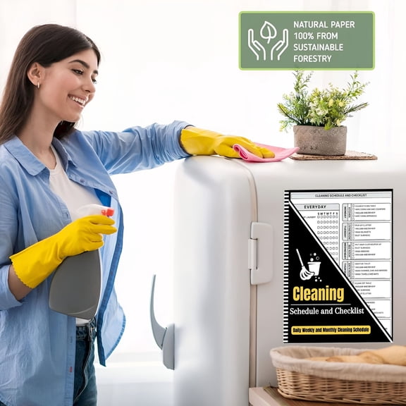 CCOCC 2026 New Cleaning Schedule and Checklist Cleaning Planner House Cleaning Schedule Planner Daily Weekly and Monthly Cleaning Schedule Daily Chore Chart Weekly Task Planner Household Planner