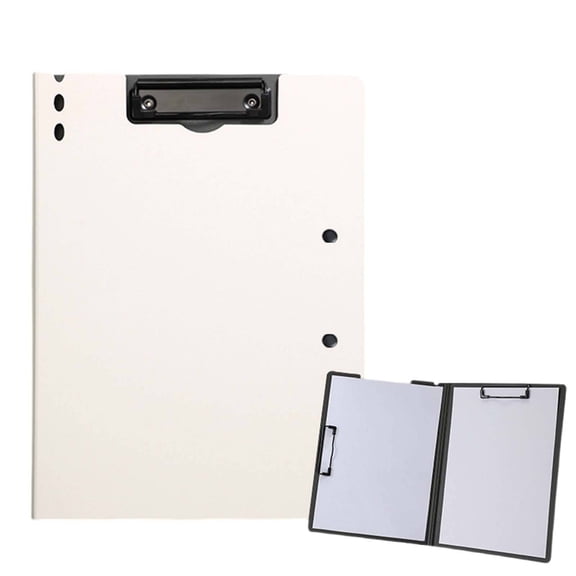 CCOCC 2026 New Clipboard Standard A4 Letter Size Clipboard with Storage Rivet Locking Clip Board with 2 Clips White for Office Use School Meetings Note-Taking Home Organization