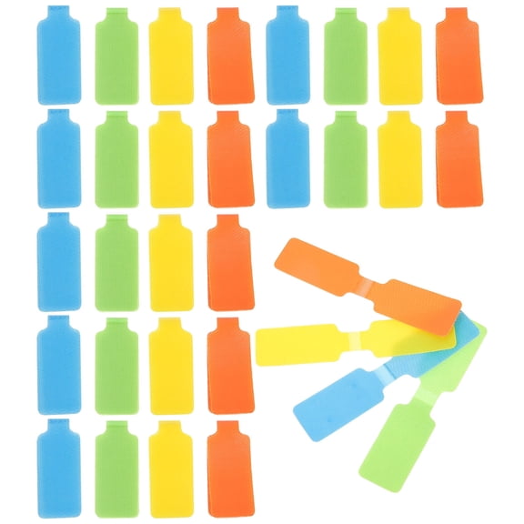 CCOCC 2026 New Cord Labels for Electronics 50Pcs Cable Label Writeable Cord Tag Wire Label Electrical Charger Cord Label (3.58X0.79X0.04Inches)