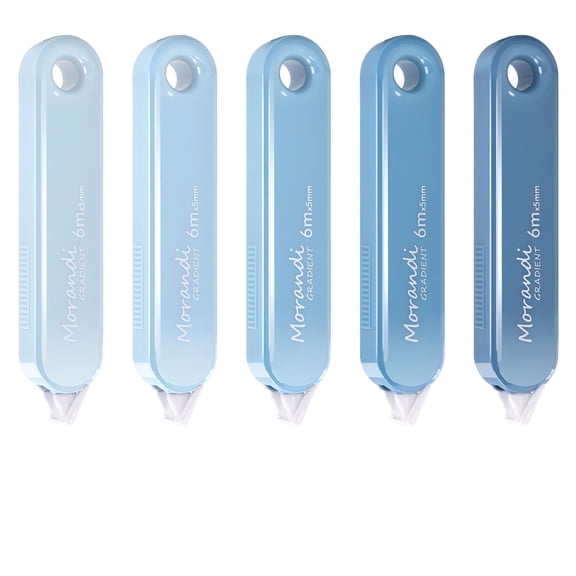 CCOCC 2026 New Correct Tape White,5 White Out Correction Tapes Cute Tape Instant Correct Easy to Use for Office Supplies Correction Tape for Chart Paper Blue