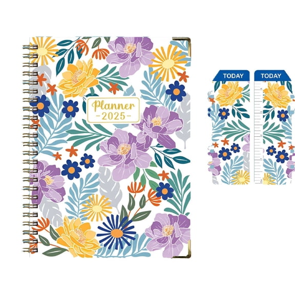 CCOCC 2026 New Daily Planner 2026 Pvc Bookmark Feature Pocket Calendar 2026 Easy Content Navigation Papier Planner for Office Study Home Style1 A5