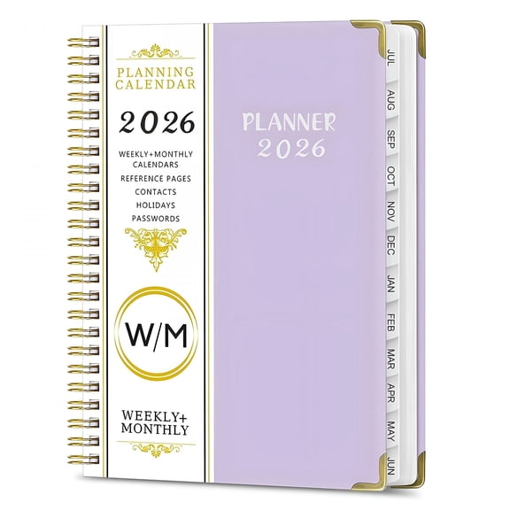 CCOCC 2026 New Daily Planner Notebook | Large Agenda 365 Day Scheduler | Hourly Plan Calendar | Record Notebook for Time Management