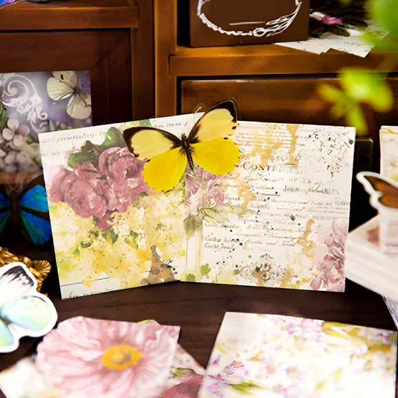CCOCC 2026 New Decorative Scrapbook Paper,200 Sheets,Flowers Plants Patterns,Journaling Supplies for Diy Arts Crafts Card Making,Perfect for Card Makers,Scrapbookers and Crafters