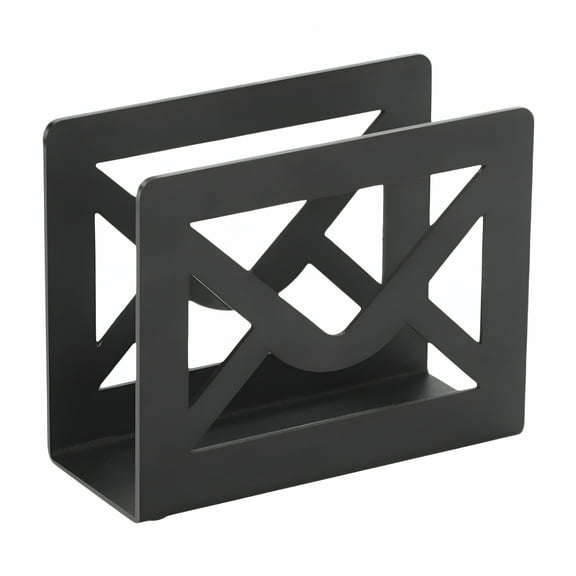CCOCC 2026 New Desktop Mail Holder Letter Organizer Kitchen Counter Modern for Home Office File Holder for Office, Home, Kitchen, Classroom, Desk Black Metal Mail Sorter Letter Holder