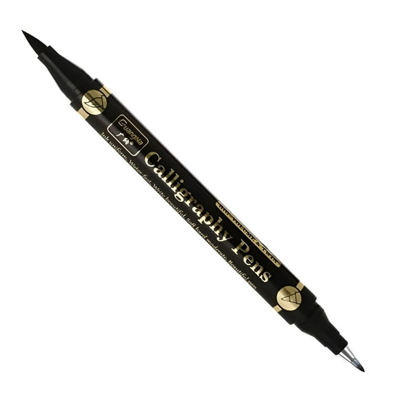 CCOCC 2026 New Double Head Calligraphy Brush Pens Brush Markers Pen for Signature Drawing Hand for Writing Ink Lettering Black