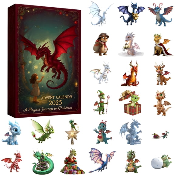 CCOCC 2026 New Enchanted Forest Advent Calendar: 24 Days Magical Christmas Countdown with Themed Surprises Sturdy Craftsmanship for Family Holiday Tradition for Home,Kids,Parties