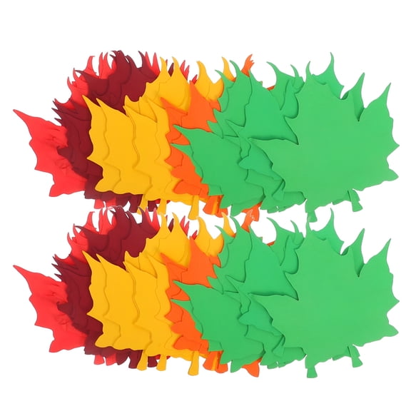 CCOCC 2026 New Fall Bulletin Board Decorations with Maple Leaf Paper Cutouts for Creative Diy Projects Multi 50 Pieces for Classroom Decor,Seasonal Crafts,Home Decoration,Autumn-Themed Projects.