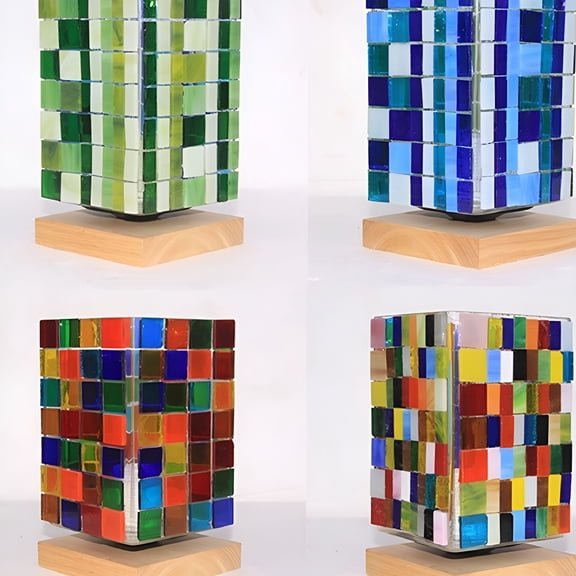 CCOCC 2026 New Fashion Multi Colors Mosaic Tiles 1Cm X 1Cm Diy Craft Supply Accessories 100G for Mosaic Art,Diy Projects,Home Decor,Crafts,Tile Work,Creative Designs