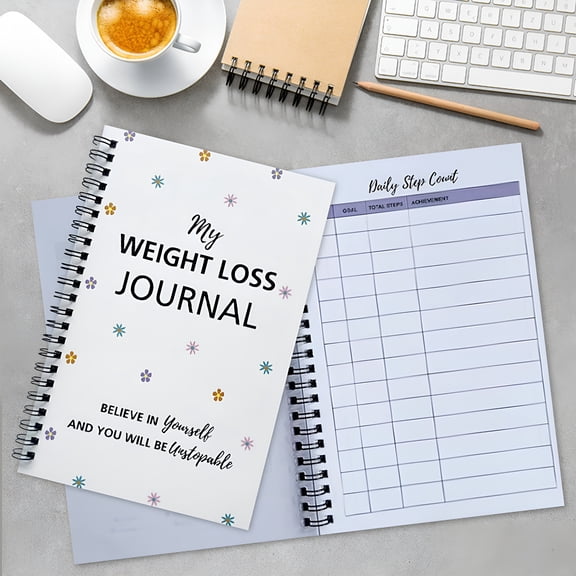 CCOCC 2026 New Fitness Diary - A5,Includes Pounds Lost & Body Measurements,Fitness Planner,Goals and Reflections Sections for Gym,Home Workouts,Yoga,Running,Personal Training