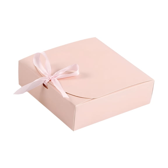 CCOCC 2026 New Gift Box with Lid Rectangle Paper Gift Box Gift Wrapping Box Bridesmaid Proposal Box Treat Box for Birthday Party Baby Shower, Pink