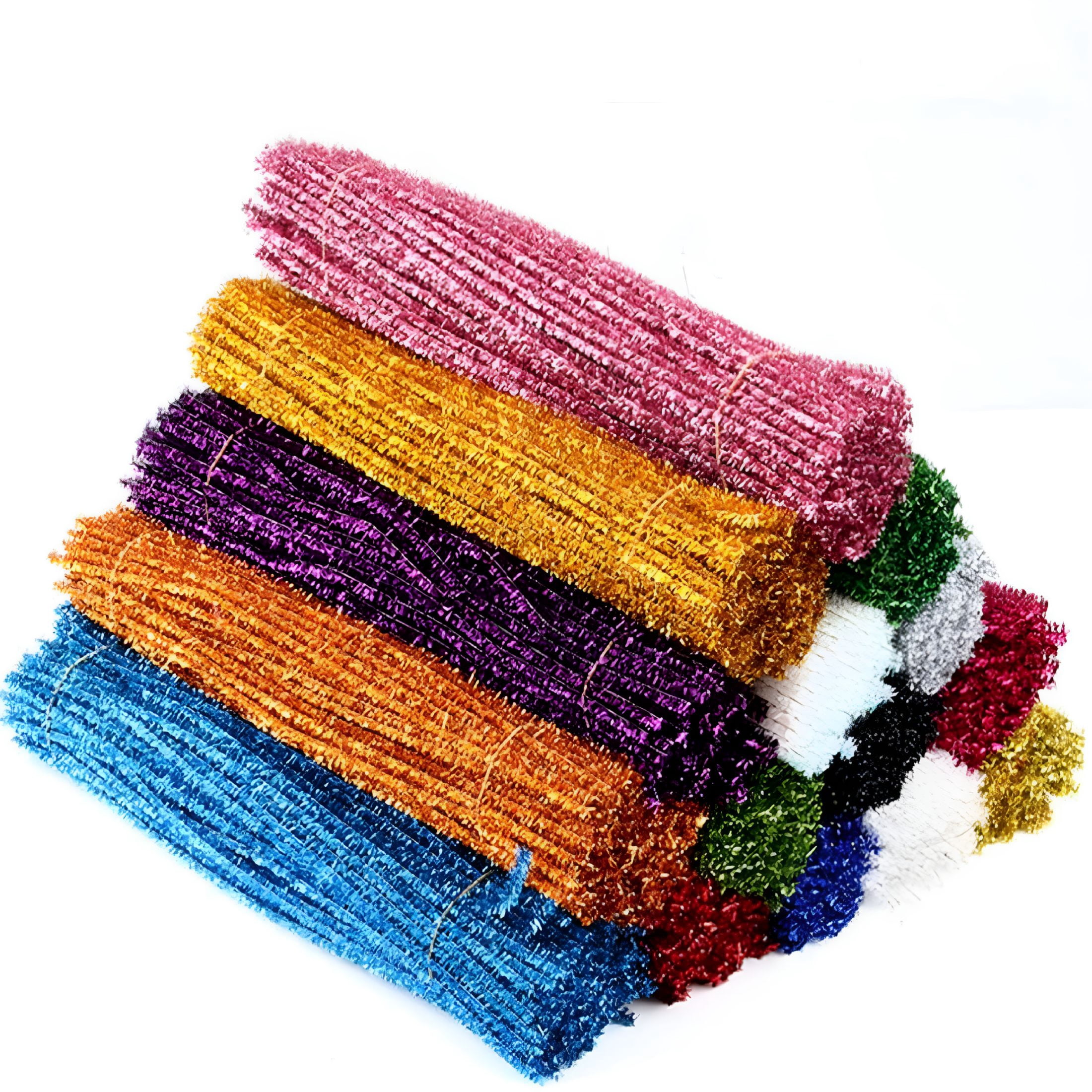 Pipe Cleaner Names CCOCC 2026 New Glitter Chenille Stems 100Pcs Pipe Cleaners Bulk ...