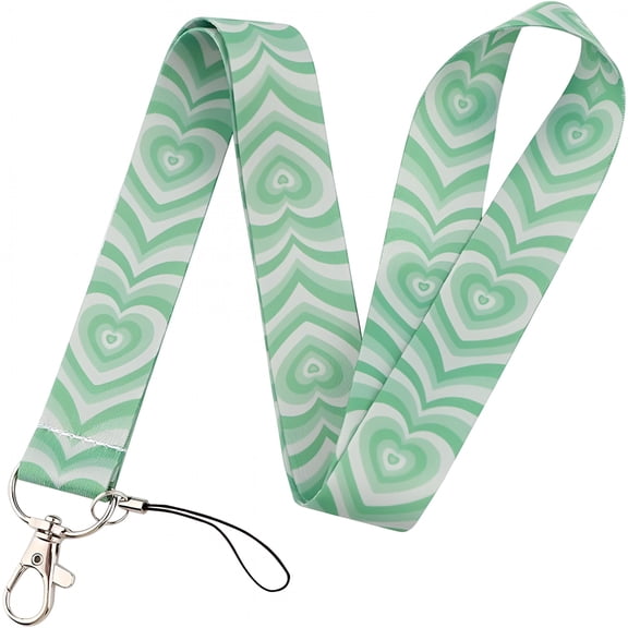 CCOCC 2026 New Heart Lanyard Mobile Phone Chain Strap,Neck Strap Badge Holder,Id Card Pass Hang Rope Lanyard Neck Wrist Lanyard for Id Name Tag Work Badge Clip