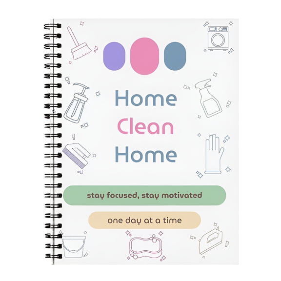 CCOCC 2026 New Home Cleaning Planner Notebook - Task Management Journal for Household Chores, Goal Tracking for Daily, Weekly Schedules, Organizer for Busy Families and Individuals
