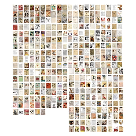 CCOCC 2026 New Junk Journal Supplies Base Paper Junk Journal Stickers Translucent Texture Scrapbook Kit for Journaling Scrapbooking Crafts Multicolor-4