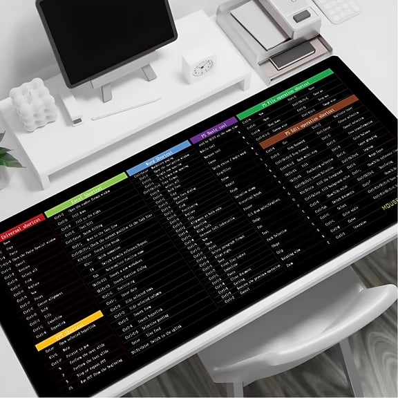 CCOCC 2026 New Keyboard Shortcuts,Excel Cheat Sheet Desk Pad for Office,Desk,Productivity,Workstations,Excel Users,Quick Reference