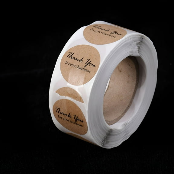 CCOCC 2026 New Kraft Paper Label Custom Stickers Adhesive Decoration Circle Round for Gifts, Crafts, Notebooks, Organization