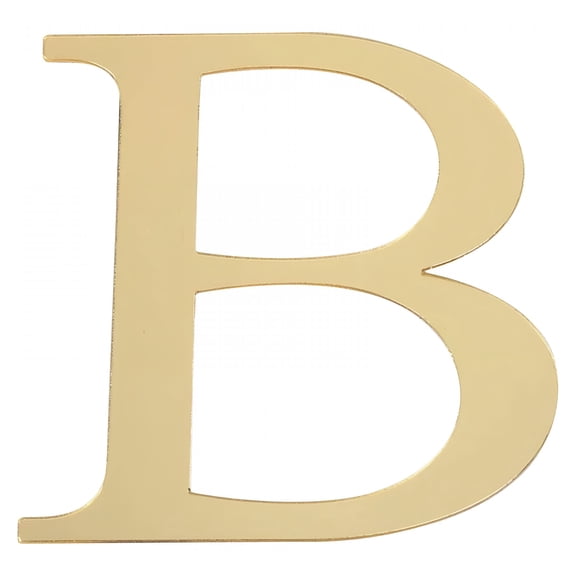 CCOCC 2026 New Large Gold Letter Stickers,3.4Inch Plastic Alphabet Letter Number Stickers Self Adhesive Big Font Letters Number Stickers for Classroom Window Door Home Decor Mailbox Address Decor