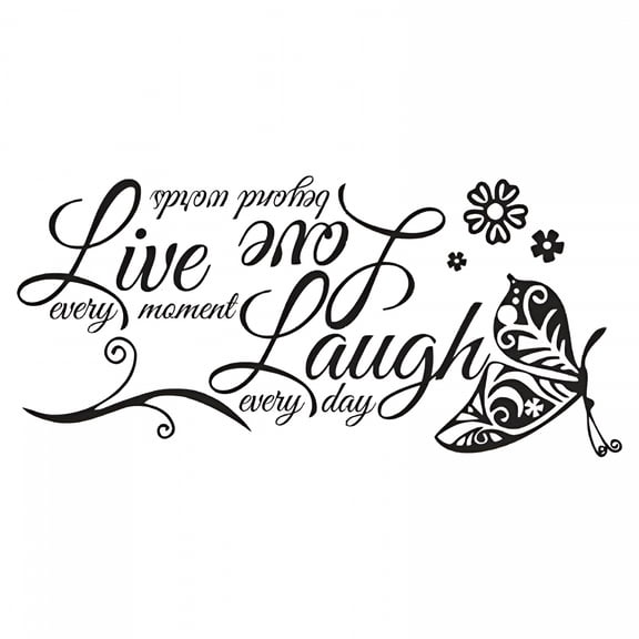 CCOCC 2026 New Live Laugh Love Wall Decor Stickers Motivational Wall Decals Inspirational Quotes Sign Art for Bedroom Living Room Office Home Motivational Wall Decor 58*27Cm