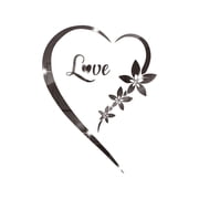 CCOCC 2026 New Living Room Decor,3D Acrylic Mirror Wall Decor Stickers Heart Shaped Diy Self Adhesive Wall Art Decals Home Removable Decorations for Living Room Bedroom Bath,Wall Stickers
