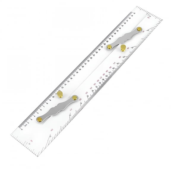 CCOCC 2026 New Marine Ruler Parallel Ruler Nautical Charts Parallel Ruler Mapping Points to Pull Parallel Ruler 450Mm for Navigation, Sailing, Marine Plotting