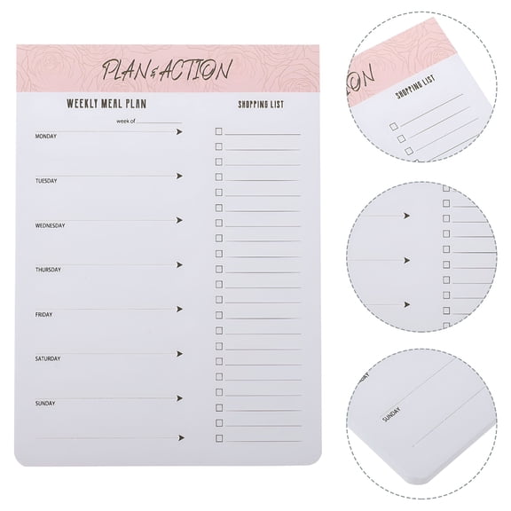 CCOCC 2026 New Meal Plan Book Small Notepad Desk Notebooks for Work the Travel for Meal Planning, Note-Taking, Daily Journaling, Office Use, Travel Organization, Organizing Tasks