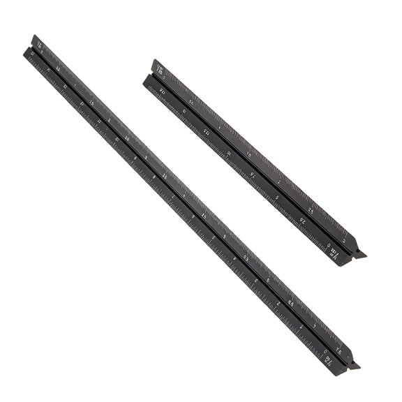 CCOCC 2026 New Metric Architectural Mechanical Drafting Scale Ruler for Architecture, Engineering, Drafting, Design - 1:20,1:25,15Cm