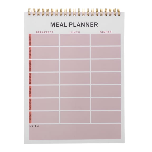 CCOCC 2026 New Multi Color Weekly Meal Planner Book Spiral Bound Meal Prep Journal for Home and Fitness Weekly Meal Planner