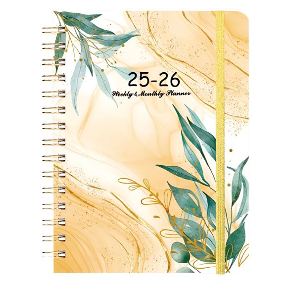 CCOCC 2026 New Planner Effortless Page Flip Planner Weekly and Monthly Convenient Use Experience Weekly Planner for Office Home School Style1 A5