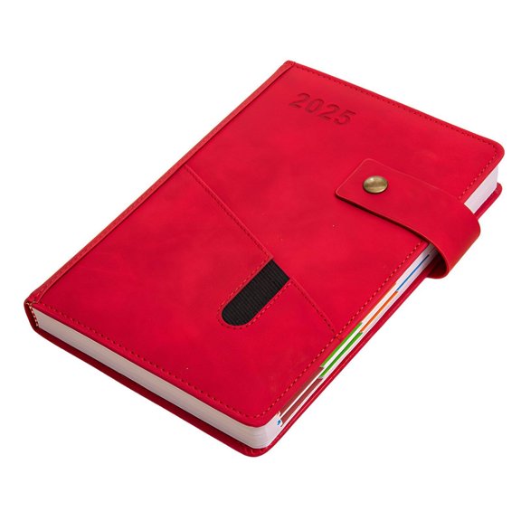 CCOCC 2026 New Planner Multi-Function Calendar Daily Planner Clear Monthly Layout Day Planner 2026 for Office School Home Red A5