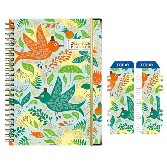 CCOCC 2026 New Planner Premium Paper Thickness Planner Weekly and Monthly Ink Resistant Day Planner 2026 for Office Study Home Style1 A5