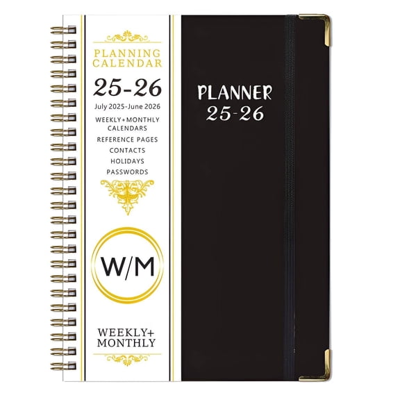 CCOCC 2026 New Planner Smooth Writing Surface Daily Planner 2026 Clear Text Planner Weekly and Monthly for Office Home School Style3 A5