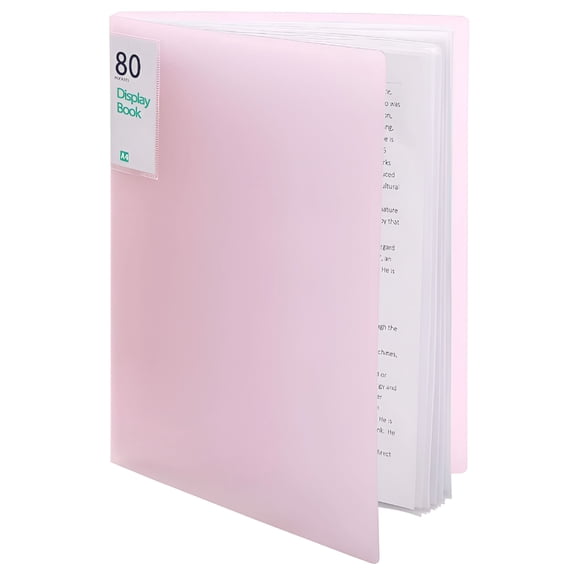 CCOCC 2026 New Plastic Presentation Book Portfolio Folder File Folder Clear Sleeves Protectors Display Book Document Organizer for Music Sheets Artwork Drawing for School Office Business