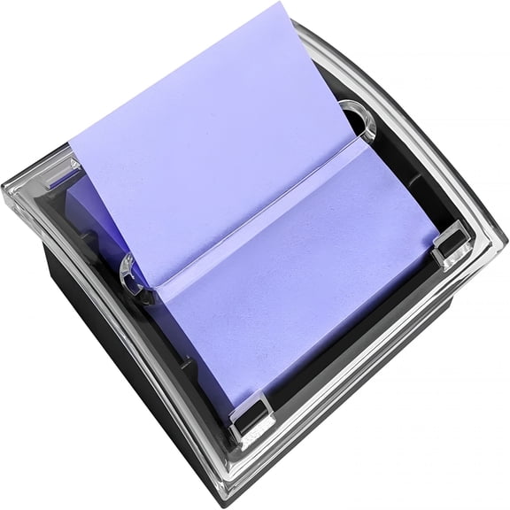 CCOCC 2026 New Post It Note Dispenser, 3X3 Inches, Sticky Note Holder, Black Base, Pop-Up Post It Notes Dispenser for Office Home Classroom Desk Supplies