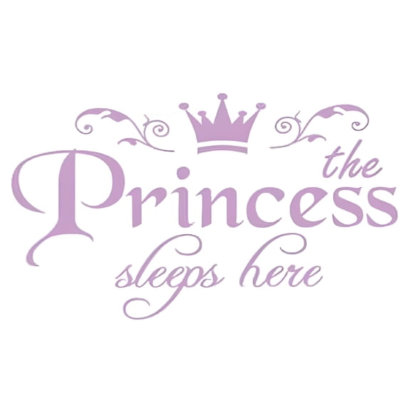 CCOCC 2026 New Princess Crown Wall Decal,Suitable for Kids Baby Girl Bedroom Decor Nursery Home Decor Mural, for Playroom, Hallway, Kids Room, Party Decorations