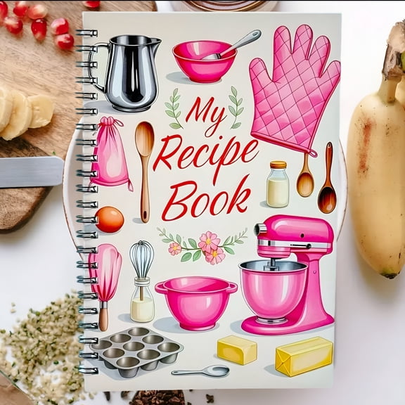 CCOCC 2026 New Recipe Notebook with Coil Binding for Easy Writing,Spiral Bound Cooking Journal for Chefs,Bakers & Food Lovers,Lays Flat for Convenient Recipe Recording Blank Recipe Book