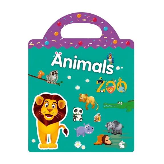 CCOCC 2026 New Reusable Sticker Books for Toddler Toys Age 2-4,Window Clings for Kids,Educational Stickers Toy for Toddlers Boys Girls Gifts-Animal Stickers
