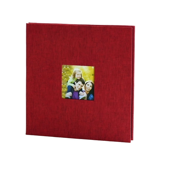 CCOCC 2026 New Scrapbook,Photo Album-Adhesive Scrapbook,Butterfly Style Rounded Spine for Photocard and Keepsake Storage-Red