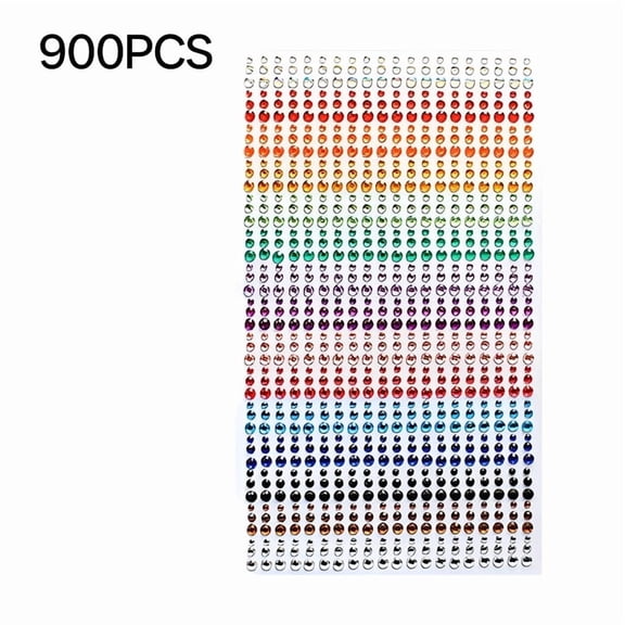 CCOCC 2026 New Self Adhesive Colorful Gem Rhinestone Stickers Sheet Fits for Crafts,Body,Nails,Etc. for Scrapbooking,Diy Crafts,Phone Cases,Jewelry,Party Decor,Nails