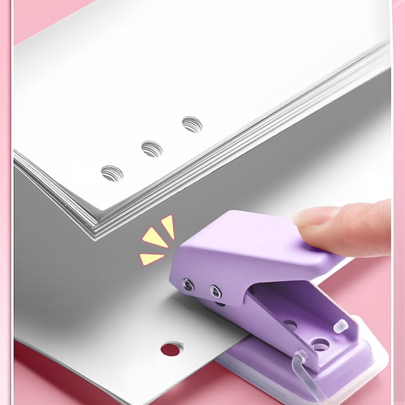 CCOCC 2026 New Single Hole Punch 6Mm 1/4 Inch Circle Holes 10 Sheet Punch Capacity Tiny Portable Hole Puncher for Paper Chipboard Index Cards Card Stock and Art Project