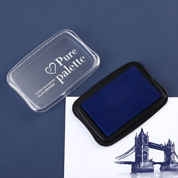 CCOCC 2026 New Solid Color Large Size Ink Pad for Stamp Diy Crafts Scrapbooking Rubber Inkpads Blue for Card Making,Stamping,Scrapbooking,Invitations,Art Projects