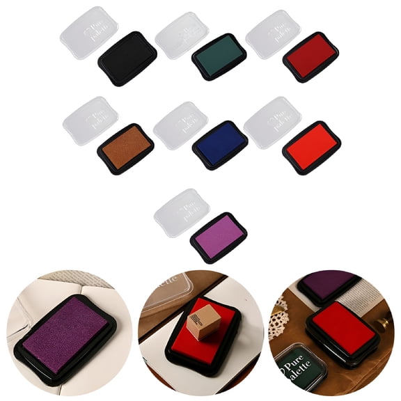 CCOCC 2026 New Solid Color Large Size Ink Pad for Stamp Diy Crafts Scrapbooking Rubber Inkpads Crimson for Stamping,Card Making,Invitations,Scrapbooking,Crafting Projects.